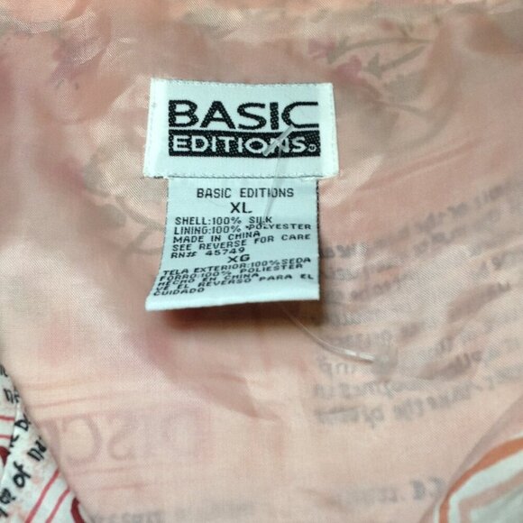 VINTAGE Basic Editions SilkJacket, Quite Lux, Floral Chic, Avant Garde, Eclectic - Picture 3 of 8